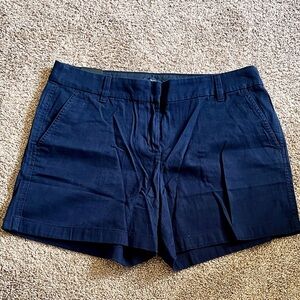 J. Crew Navy Tailored Women's Shorts 5” Size 10
